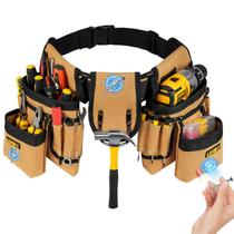 Cinto de ferramentas LEFORZ Magnético de 27 bolsos, resistente para homens Cinto de ferramentas LEFORZ Magnético de 27 bolsos, resistente para homens