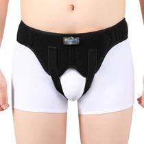 Cinto de hérnia inguinal Tenbon para homens e mulheres - preto