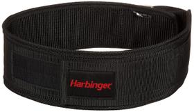 Cinto de levantamento de peso Harbinger 360906 Nylon 4 polegadas preto L