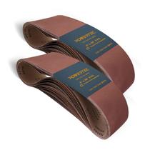 Cinto de lixar POWERTEC 6 x 48 cm Óxido de alumínio 18PK