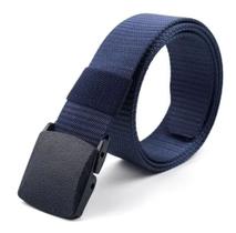 Cinto De Lona Com Fivela De Pvc Preto