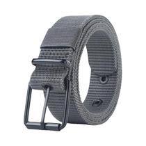 Cinto De Lona E Couro Para Esportes Ao Ar Livre Masculino E Feminino Com Fivela De Pino, Cinto De