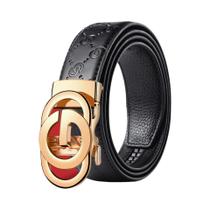 Cinto De Luxo Masculino Em Couro PU Com Fivela De Metal Para Calças Cargo E Jeans