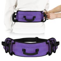 Cinto de marcha Rhino Valley para idosos com 7 alças, 150 cm, roxo