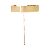 Cinto De Metal Elegante Para Mulheres, Cor Sólida, Acessório De Moda Hershine Para Vestidos,