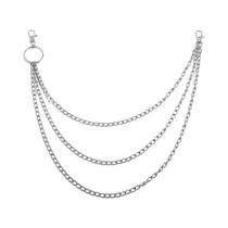 Cinto De Metal Hip Hop Punk Rock Com Clipe Para Chaves E Anel Para Calças