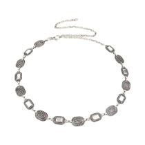 Cinto De Metal Punk Hip Hop Dourado Antigo Com Corrente Grossa Para Mulheres - 1 Peça (Verão) Cinto De Metal Punk Hip Hop Dourado Antigo Com Corrente Grossa Para Mulheres - 1 Peça (Verão)