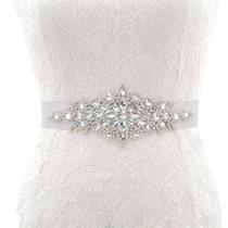 Cinto de Noiva Debutante Aplique Vestido Pedrarias e Strass