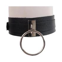 Cinto De Pescoço Ajustável Em Couro PU Para Mulheres, Estilo Goth, Alça Larga, Suspensor De Bondage