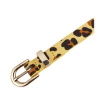 Cinto De PU Com Estampa De Leopardo Estilo Boho Cinto Fino Personalizado Para Mulheres Vestido Slim