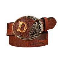 Cinto De PU Com Fivela De Metal Estilo Ocidental Retrô Unissex Acessório De Vestuário Casual