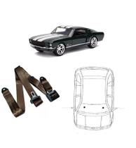 Cinto de Segurança estático de 3 pontos dianteiro Ford Mustang