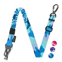 Cinto de segurança para cães Hotsky de segurança ajustável em nylon para carro azul Cinto de segurança para cães Hotsky de segurança ajustável em nylon para carro azul