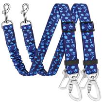 Cinto de segurança para cães SlowTon, pacote com 2 unidades, reflexivo de nylon ajustável