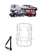 Cinto de Segurança retrátil de 3 pontos dianteiro Fiorino