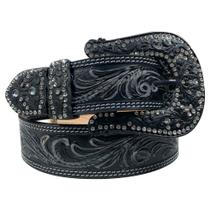 Cinto De Strass Preto Country Feminino Paul Western 3631
