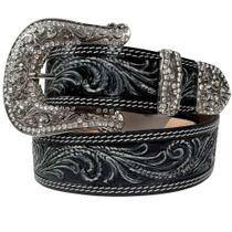 Cinto De Strass Preto Country Feminino Paul Western
