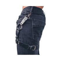 Cinto De Suspensório Unissex Em Couro PU Estilo Punk Para Calças Jeans, Arnês De Perna, Acessórios