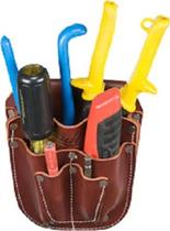 Cinto de trabalho Caddy Occidental, couro forjado com 4 bolsos, EUA Cinto de trabalho Caddy Occidental, couro forjado com 4 bolsos, EUA