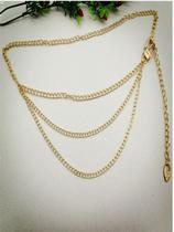 Cinto de três correntes - Dourado