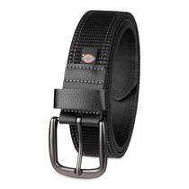 Cinto Dickies Casual Leather Black Stitch para homens