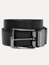Cinto Dudalina Masculino Couro Dupla Face Preto/Marrom
