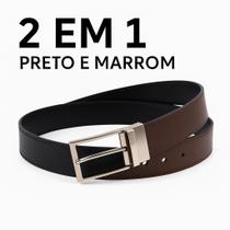 Cinto dupla face masculino casual e confortavel para todas as idades