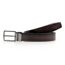 Cinto Dupla Face Masculino Couro Liso Fivela Metal Casual