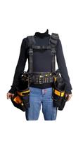 Cinto e bolsa de ferramentas com suspensórios estilo H combo bolsa cinto suspensorio na cor preto amarelo