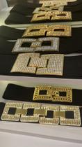 Cinto elástico com strass