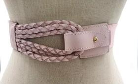 Cinto elastico feminino trançado couro vestido CLC106
