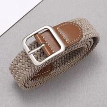 Cinto Elástico Fivela de Zinco Unissex Trançado Casual Confortável Estiloso Flexivel Cinto Elástico Fivela de Zinco Unissex Trançado Casual Confortável Estiloso Flexivel