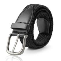 Cinto elástico trançado AWAYTR para meninos e meninas de 4 a 12 anos preto Cinto elástico trançado AWAYTR para meninos e meninas de 4 a 12 anos preto