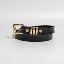 Cinto Elegante Feminino Fino material sintético Com Passante Triplo Cinto Elegante Feminino Fino material sintético Com Passante Triplo