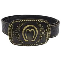 Cinto em couro com fivela country SV0660