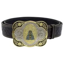 Cinto em couro com fivela country SV0662