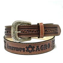 Cinto Em Couro Estampa Agro Exclusivo Atrevidu's Country