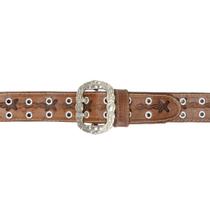 Cinto em Couro Masculino Muladeiro Classico Fivela Fecho Duplo