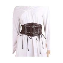 Cinto Espartilho de Renda Plus Size - Faixa Elástica Larga - Estilo Goth/Punk Cinto Espartilho de Renda Plus Size - Faixa Elástica Larga - Estilo Goth/Punk