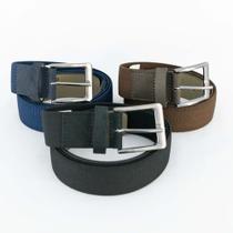 Cinto Esportivo Masculino Fasolo Comfort Couro Legitímo E Elástico - Pronta Entrega Envio Rápido