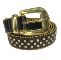 Cinto Estilo Country Unissex Detalhe Metal Bolinhas Moda ZX-257A Cinto Estilo Country Unissex Detalhe Metal Bolinhas Moda ZX-257A