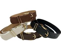 Cinto Estiloso Feminino Fivela Metal E material sintético Atual Modelo ZX-L130 Cinto Estiloso Feminino Fivela Metal E material sintético Atual Modelo ZX-L130