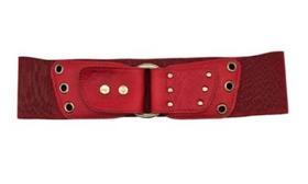 Cinto Faixa Couro Elástico Acenturar Vestido Qualidad ED027