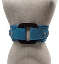 Cinto faixa couro elástico larga acenturar vestido MA112