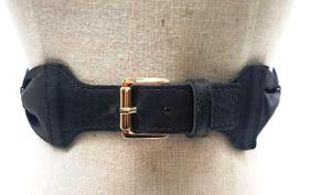 Cinto Faixa Elástico Com Couro Feminino Vestido Saia SN778