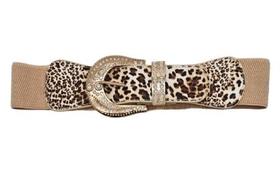 Cinto faixa elástico largo onça strass vestido 3659fo