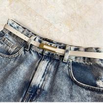 Cinto Feminino 1,5 FIVELA U Quadrada VAZADA. DOURADA Cinto Feminino 1,5 FIVELA U Quadrada VAZADA. DOURADA