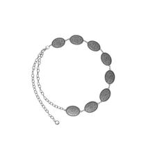 Cinto Feminino Boho Corrente Texturizado Flor Ajustável Cinto Feminino Boho Corrente Texturizado Flor Ajustável