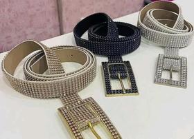 Cinto feminino brilho strass