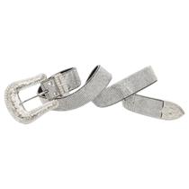 Cinto Feminino Brilho Strass Fivela Western Boho Chic